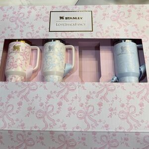 LoveShackFancy Stanley Collab The Quencher ProTour Ornament keychain Set of 3